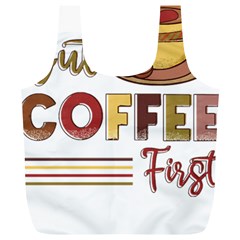 But Coffee First T- Shirt But Coffee  First T- Shirt Yoga Reflexion Pose T- Shirtyoga Reflexion Pose T- Shirt Full Print Recycle Bag (xl) by hizuto