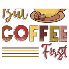 But Coffee First T- Shirt But Coffee  First T- Shirt Yoga Reflexion Pose T- Shirtyoga Reflexion Pose T- Shirt Two Sides Premium Plush Fleece Blanket (medium) by hizuto