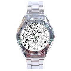 Camellia T- Shirt Camellia T- Shirt Yoga Reflexion Pose T- Shirtyoga Reflexion Pose T- Shirt Stainless Steel Analogue Watch