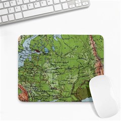 Map Earth World Russia Europe Small Mousepad by Bangk1t