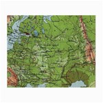 Map Earth World Russia Europe Small Glasses Cloth Front