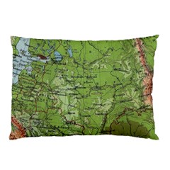 Map Earth World Russia Europe Pillow Case by Bangk1t