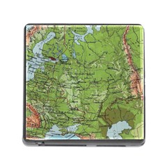 Map Earth World Russia Europe Memory Card Reader (square 5 Slot) by Bangk1t