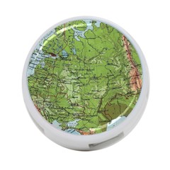 Map Earth World Russia Europe 4-port Usb Hub (one Side) by Bangk1t