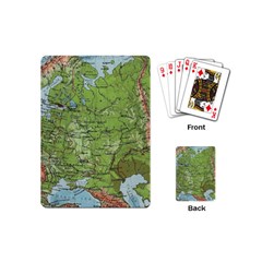 Map Earth World Russia Europe Playing Cards Single Design (mini)