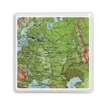 Map Earth World Russia Europe Memory Card Reader (Square) Front