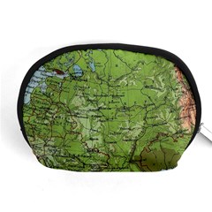 Map Earth World Russia Europe Accessory Pouch (medium) by Bangk1t