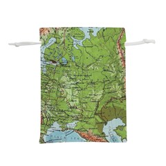 Map Earth World Russia Europe Lightweight Drawstring Pouch (l) by Bangk1t