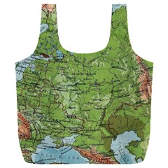 Map Earth World Russia Europe Full Print Recycle Bag (xxl) by Bangk1t