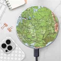 Map Earth World Russia Europe Wireless Fast Charger(white) by Bangk1t