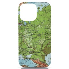 Map Earth World Russia Europe Iphone 14 Pro Max Black Uv Print Case by Bangk1t