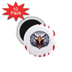 Usa Soccer T- Shirt U S A Patriotic American Flag Soccer Ball Football T- Shirt (1) 1 75  Magnets (10 Pack)  by ZUXUMI