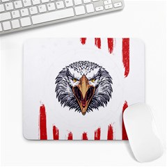 Usa Soccer T- Shirt U S A Patriotic American Flag Soccer Ball Football T- Shirt (1) Large Mousepad by ZUXUMI