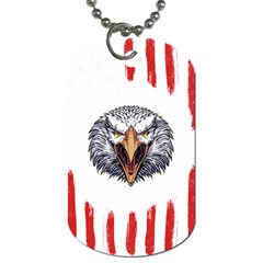 Usa Soccer T- Shirt U S A Patriotic American Flag Soccer Ball Football T- Shirt (1) Dog Tag (two Sides) by ZUXUMI