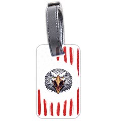 Usa Soccer T- Shirt U S A Patriotic American Flag Soccer Ball Football T- Shirt (1) Luggage Tag (one Side) by ZUXUMI