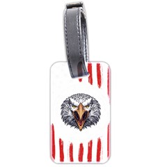 Usa Soccer T- Shirt U S A Patriotic American Flag Soccer Ball Football T- Shirt (1) Luggage Tag (two Sides) by ZUXUMI