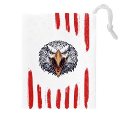 Usa Soccer T- Shirt U S A Patriotic American Flag Soccer Ball Football T- Shirt (1) Drawstring Pouch (4xl) by ZUXUMI