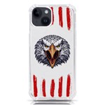 Usa Soccer T- Shirt U S A Patriotic American Flag Soccer Ball Football T- Shirt (1) iPhone 14 TPU UV Print Case Front