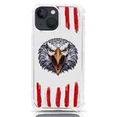 Usa Soccer T- Shirt U S A Patriotic American Flag Soccer Ball Football T- Shirt (1) Iphone 13 Mini Tpu Uv Print Case by ZUXUMI