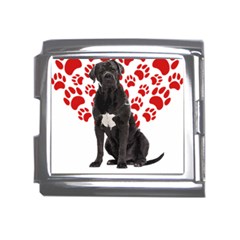 Cane Corso Gifts T- Shirt Cool Cane Corso Valentine Heart Paw Cane Corso Dog Lover Valentine Costume Yoga Reflexion Pose T- Shirtyoga Reflexion Pose T- Shirt Mega Link Italian Charm (18mm) by hizuto