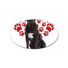 Cane Corso Gifts T- Shirt Cool Cane Corso Valentine Heart Paw Cane Corso Dog Lover Valentine Costume Yoga Reflexion Pose T- Shirtyoga Reflexion Pose T- Shirt Sticker Oval (10 Pack) by hizuto