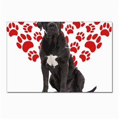 Cane Corso Gifts T- Shirt Cool Cane Corso Valentine Heart Paw Cane Corso Dog Lover Valentine Costume Yoga Reflexion Pose T- Shirtyoga Reflexion Pose T- Shirt Postcard 4 x 6  (pkg Of 10) by hizuto