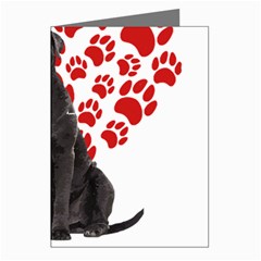 Cane Corso Gifts T- Shirt Cool Cane Corso Valentine Heart Paw Cane Corso Dog Lover Valentine Costume Yoga Reflexion Pose T- Shirtyoga Reflexion Pose T- Shirt Greeting Cards (pkg Of 8) by hizuto