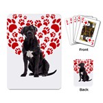 Cane Corso Gifts T- Shirt Cool Cane Corso Valentine Heart Paw Cane Corso Dog Lover Valentine Costume Yoga Reflexion Pose T- Shirtyoga Reflexion Pose T- Shirt Playing Cards Single Design (Rectangle) Back