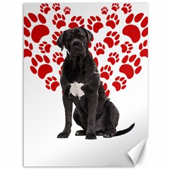 Cane Corso Gifts T- Shirt Cool Cane Corso Valentine Heart Paw Cane Corso Dog Lover Valentine Costume Yoga Reflexion Pose T- Shirtyoga Reflexion Pose T- Shirt Canvas 36  X 48  by hizuto