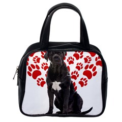 Cane Corso Gifts T- Shirt Cool Cane Corso Valentine Heart Paw Cane Corso Dog Lover Valentine Costume Yoga Reflexion Pose T- Shirtyoga Reflexion Pose T- Shirt Classic Handbag (one Side) by hizuto