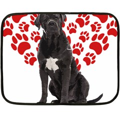 Cane Corso Gifts T- Shirt Cool Cane Corso Valentine Heart Paw Cane Corso Dog Lover Valentine Costume Yoga Reflexion Pose T- Shirtyoga Reflexion Pose T- Shirt Fleece Blanket (mini) by hizuto