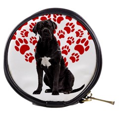 Cane Corso Gifts T- Shirt Cool Cane Corso Valentine Heart Paw Cane Corso Dog Lover Valentine Costume Yoga Reflexion Pose T- Shirtyoga Reflexion Pose T- Shirt Mini Makeup Bag by hizuto