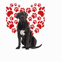 Cane Corso Gifts T- Shirt Cool Cane Corso Valentine Heart Paw Cane Corso Dog Lover Valentine Costume Yoga Reflexion Pose T- Shirtyoga Reflexion Pose T- Shirt Small Garden Flag (two Sides) by hizuto