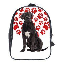 Cane Corso Gifts T- Shirt Cool Cane Corso Valentine Heart Paw Cane Corso Dog Lover Valentine Costume Yoga Reflexion Pose T- Shirtyoga Reflexion Pose T- Shirt School Bag (xl) by hizuto