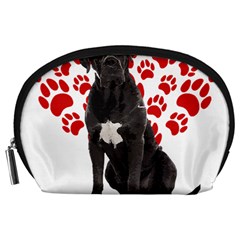 Cane Corso Gifts T- Shirt Cool Cane Corso Valentine Heart Paw Cane Corso Dog Lover Valentine Costume Yoga Reflexion Pose T- Shirtyoga Reflexion Pose T- Shirt Accessory Pouch (large) by hizuto