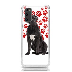 Cane Corso Gifts T- Shirt Cool Cane Corso Valentine Heart Paw Cane Corso Dog Lover Valentine Costume Yoga Reflexion Pose T- Shirtyoga Reflexion Pose T- Shirt Samsung Galaxy S20 6 2 Inch Tpu Uv Case by hizuto