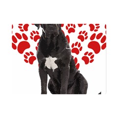 Cane Corso Gifts T- Shirt Cool Cane Corso Valentine Heart Paw Cane Corso Dog Lover Valentine Costume Yoga Reflexion Pose T- Shirtyoga Reflexion Pose T- Shirt Premium Plush Fleece Blanket (mini) by hizuto