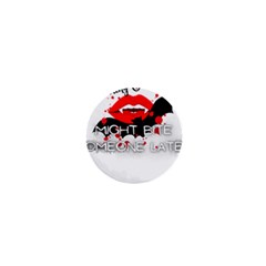 Vampire T- Shirt Feeling Cute Might Bite Someone Later T- Shirt 1  Mini Magnets by ZUXUMI