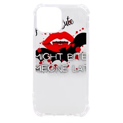 Vampire T- Shirt Feeling Cute Might Bite Someone Later T- Shirt Iphone 13 Mini Tpu Uv Print Case by ZUXUMI