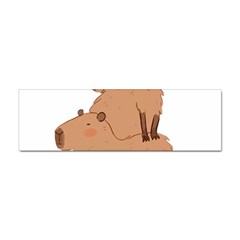 Capybara Art T- Shirt Capybara Pile - A Cute Stack Of Capybaras T- Shirt Yoga Reflexion Pose T- Shirtyoga Reflexion Pose T- Shirt Sticker (bumper) by hizuto