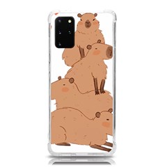 Capybara Art T- Shirt Capybara Pile - A Cute Stack Of Capybaras T- Shirt Yoga Reflexion Pose T- Shirtyoga Reflexion Pose T- Shirt Samsung Galaxy S20plus 6 7 Inch Tpu Uv Case by hizuto