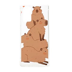 Capybara Art T- Shirt Capybara Pile - A Cute Stack Of Capybaras T- Shirt Yoga Reflexion Pose T- Shirtyoga Reflexion Pose T- Shirt Samsung Galaxy Note 20 Tpu Uv Case by hizuto