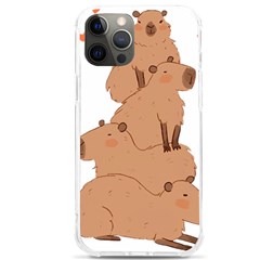 Capybara Art T- Shirt Capybara Pile - A Cute Stack Of Capybaras T- Shirt Yoga Reflexion Pose T- Shirtyoga Reflexion Pose T- Shirt Iphone 12 Pro Max Tpu Uv Print Case by hizuto