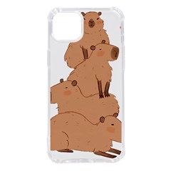 Capybara Art T- Shirt Capybara Pile - A Cute Stack Of Capybaras T- Shirt Yoga Reflexion Pose T- Shirtyoga Reflexion Pose T- Shirt Iphone 14 Plus Tpu Uv Print Case