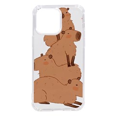 Capybara Art T- Shirt Capybara Pile - A Cute Stack Of Capybaras T- Shirt Yoga Reflexion Pose T- Shirtyoga Reflexion Pose T- Shirt Iphone 14 Pro Max Tpu Uv Print Case by hizuto