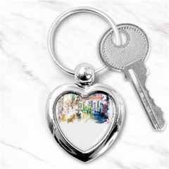 Venice T- Shirt Venice Voyage Art Digital Painting Watercolor Discovery T- Shirt (1) Key Chain (heart) by ZUXUMI