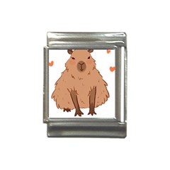 Capybara Art T- Shirt Cute Capybara Art T- Shirt Yoga Reflexion Pose T- Shirtyoga Reflexion Pose T- Shirt Italian Charm (13mm)