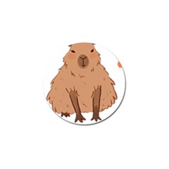 Capybara Art T- Shirt Cute Capybara Art T- Shirt Yoga Reflexion Pose T- Shirtyoga Reflexion Pose T- Shirt Golf Ball Marker by hizuto