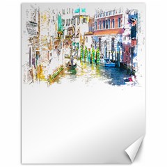 Venice T- Shirt Venice Voyage Art Digital Painting Watercolor Discovery T- Shirt (1) Canvas 12  X 16  by ZUXUMI