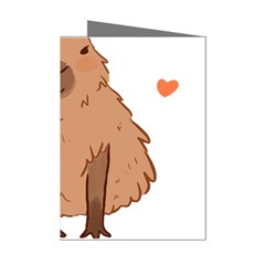 Capybara Art T- Shirt Cute Capybara Art T- Shirt Yoga Reflexion Pose T- Shirtyoga Reflexion Pose T- Shirt Mini Greeting Cards (pkg Of 8) by hizuto